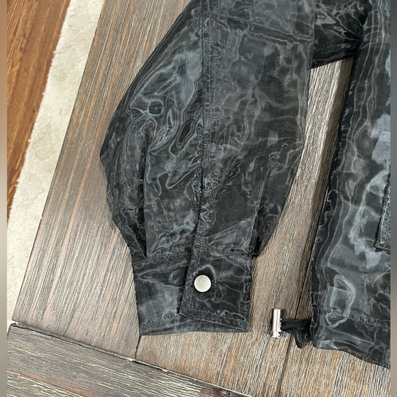 NWT Nicole Miller sheer black top size XS - Picture 7 of 8